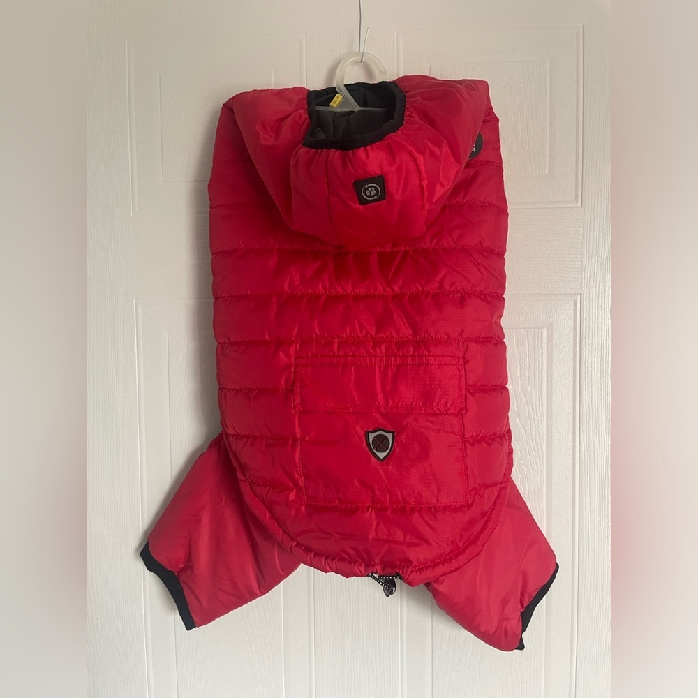 Silver Paw XL Dog Winter Coat with Pants + Hood Warm Puffer Jacket